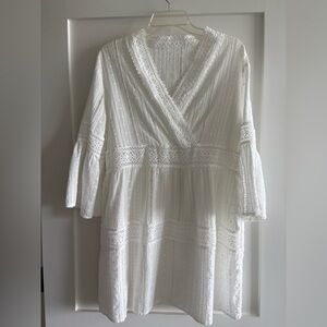 PRETTY, LIGHT WHITE COVER UP! MEDIUM
COTTON AND LACE…
